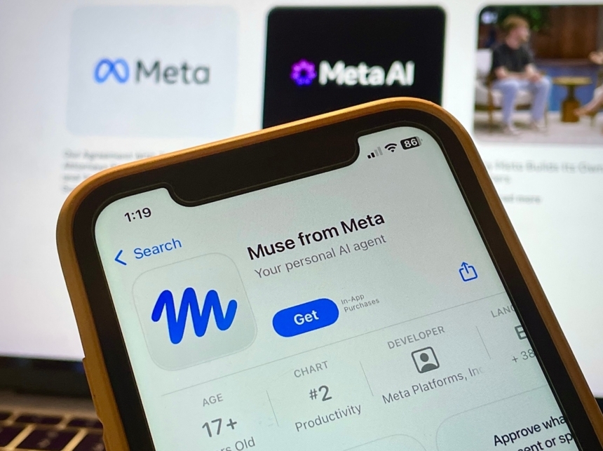 Muse from Meta listed in the App Store as a personal AI agent