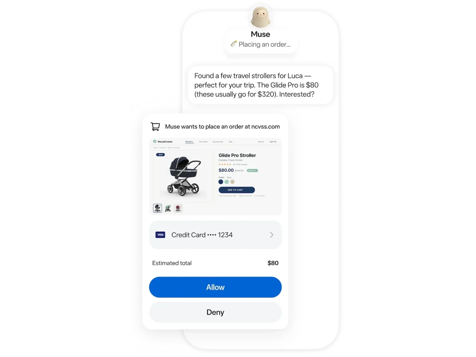 Muse asking for approval before placing an order
